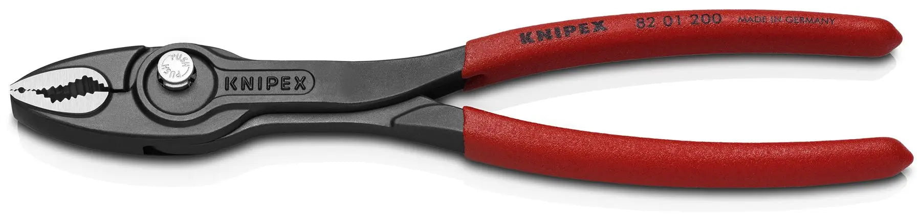 KNIPEX TwinGrip Slip Joint Pliers Front and Side Grip 200mm Plastic Coated Handles 82 01 200 SB White Rose Tools