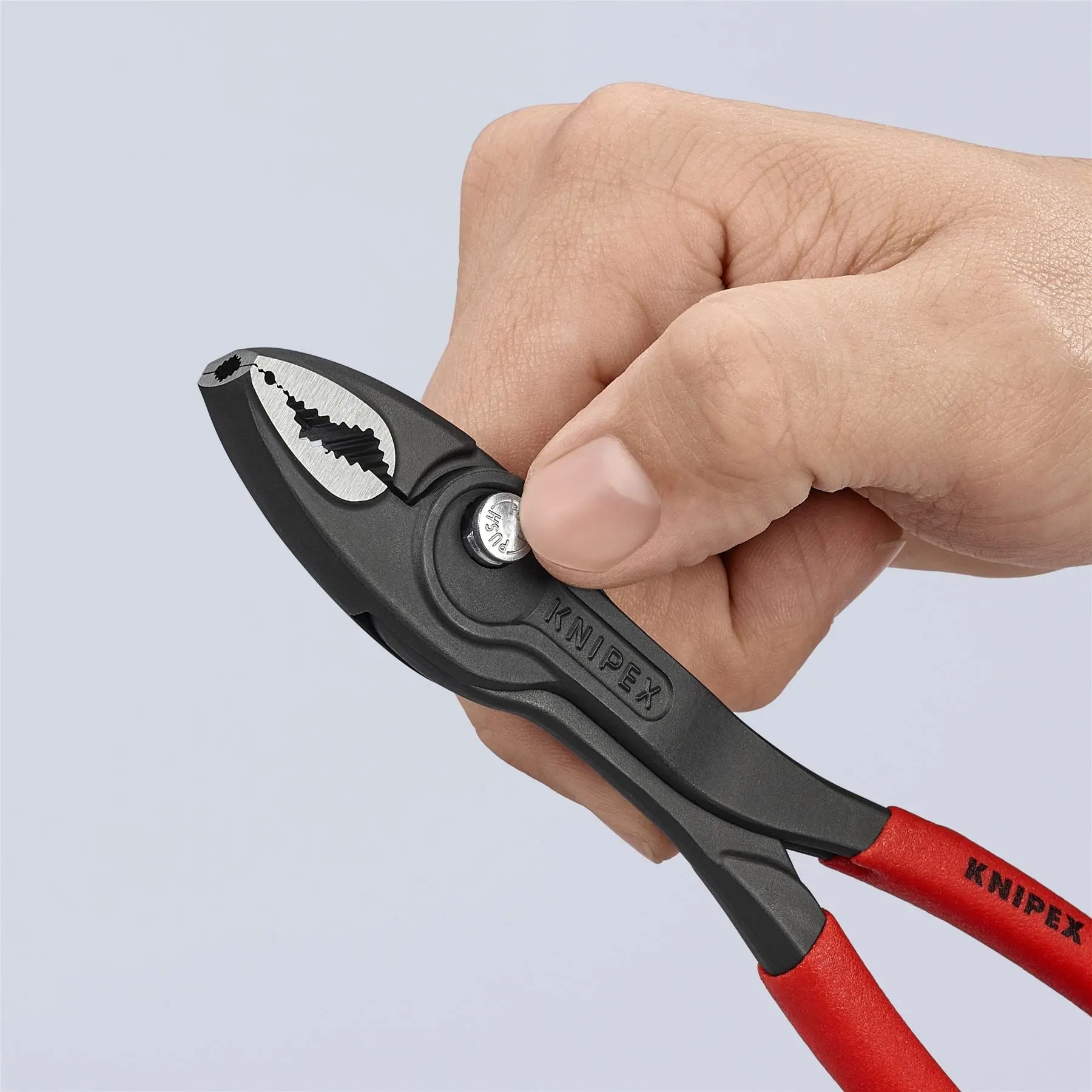 KNIPEX TwinGrip Slip Joint Pliers Front and Side Grip 200mm Plastic Coated Handles 82 01 200 SB White Rose Tools