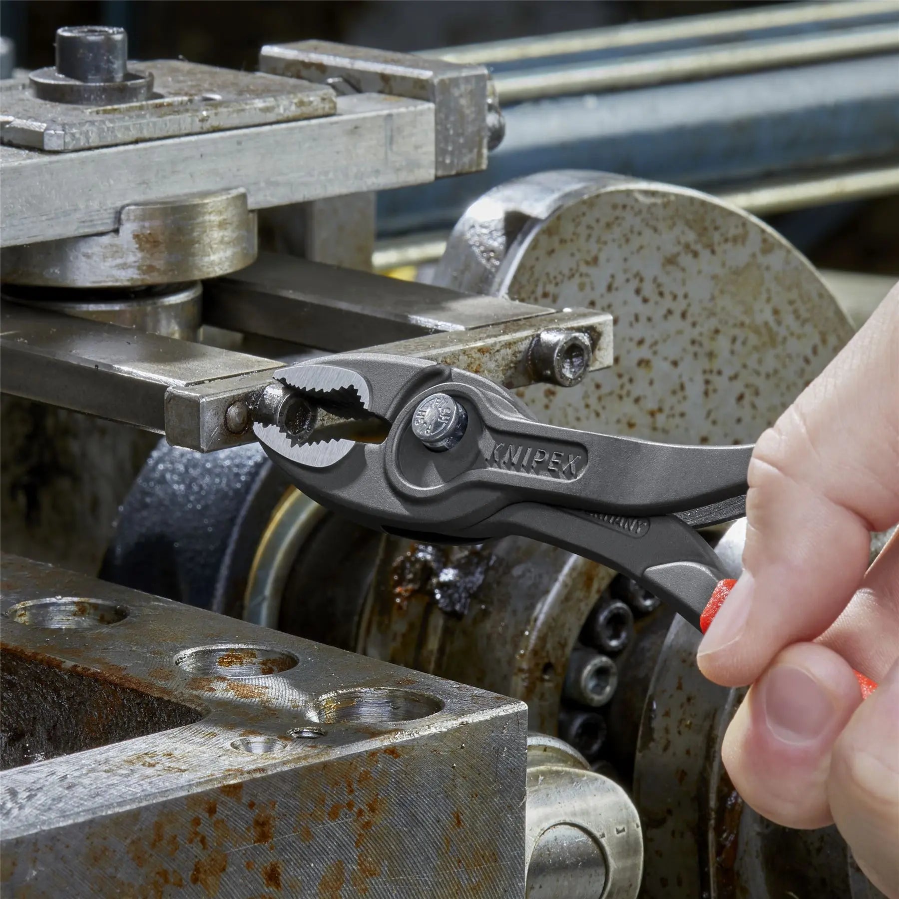 KNIPEX TwinGrip Slip Joint Pliers Front and Side Grip 200mm Plastic Coated Handles 82 01 200 SB White Rose Tools