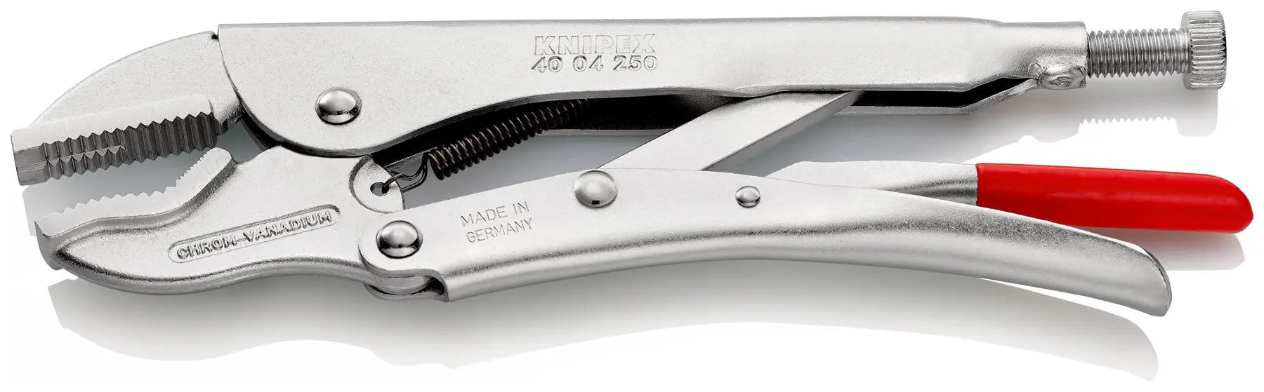 KNIPEX Universal Grip Locking Pliers Mole Grips 250mm Galvanised 40 04 250 White Rose Tools