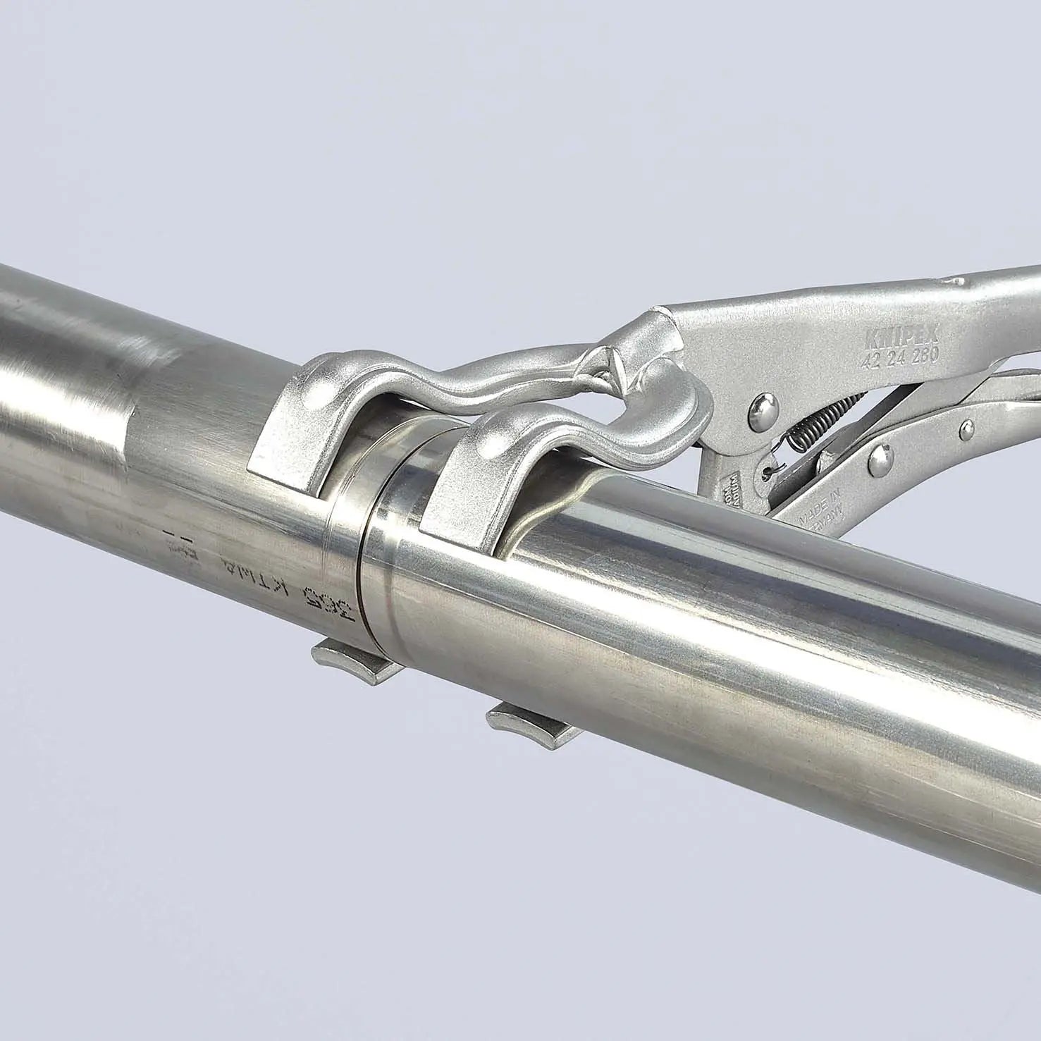 KNIPEX Welding Grip Locking Pliers Mole Grips 280mm Galvanised 42 24 280 White Rose Tools