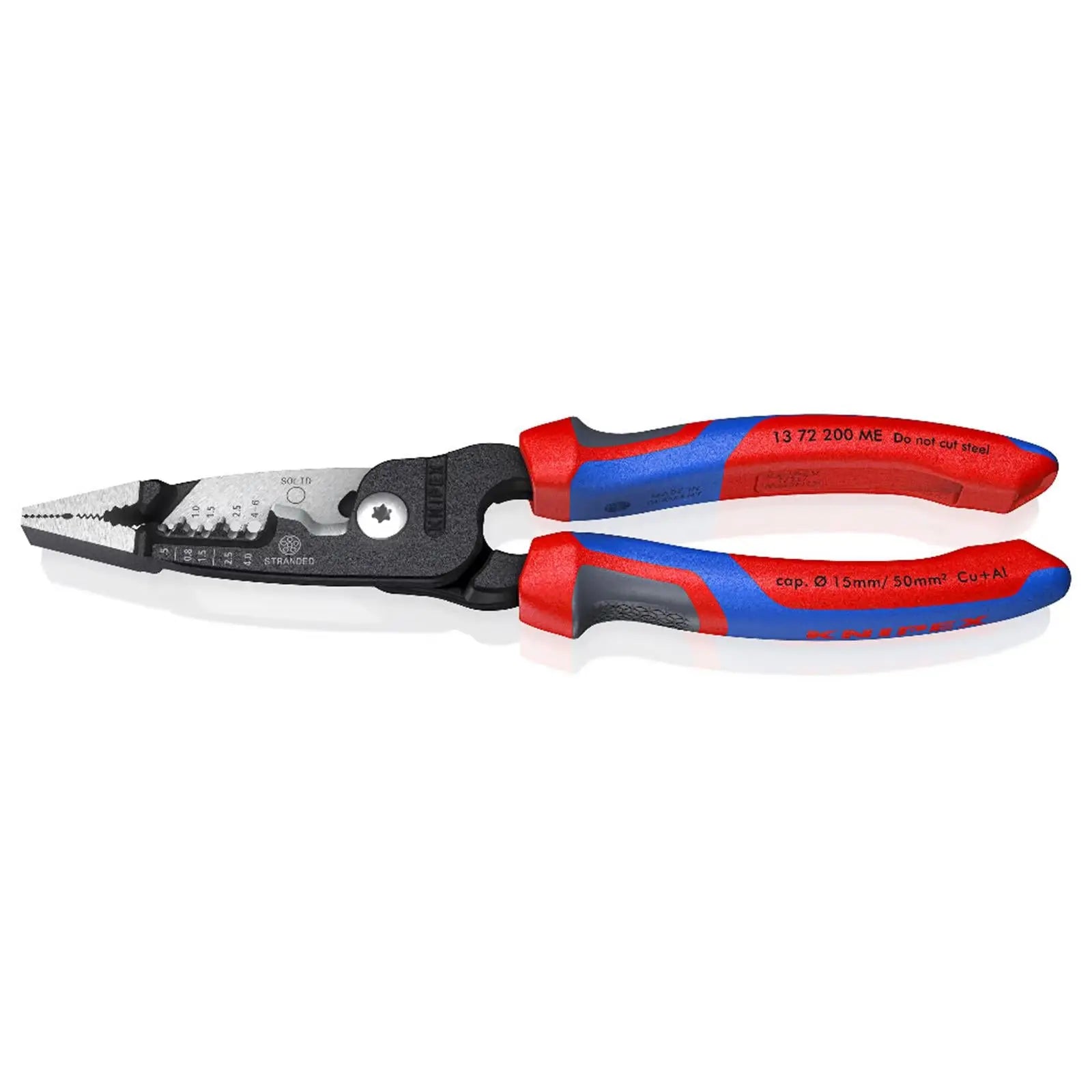 KNIPEX WireStripper Stripping Pliers 200mm Metric Version with Comfort Handles 13 72 200 ME White Rose Tools