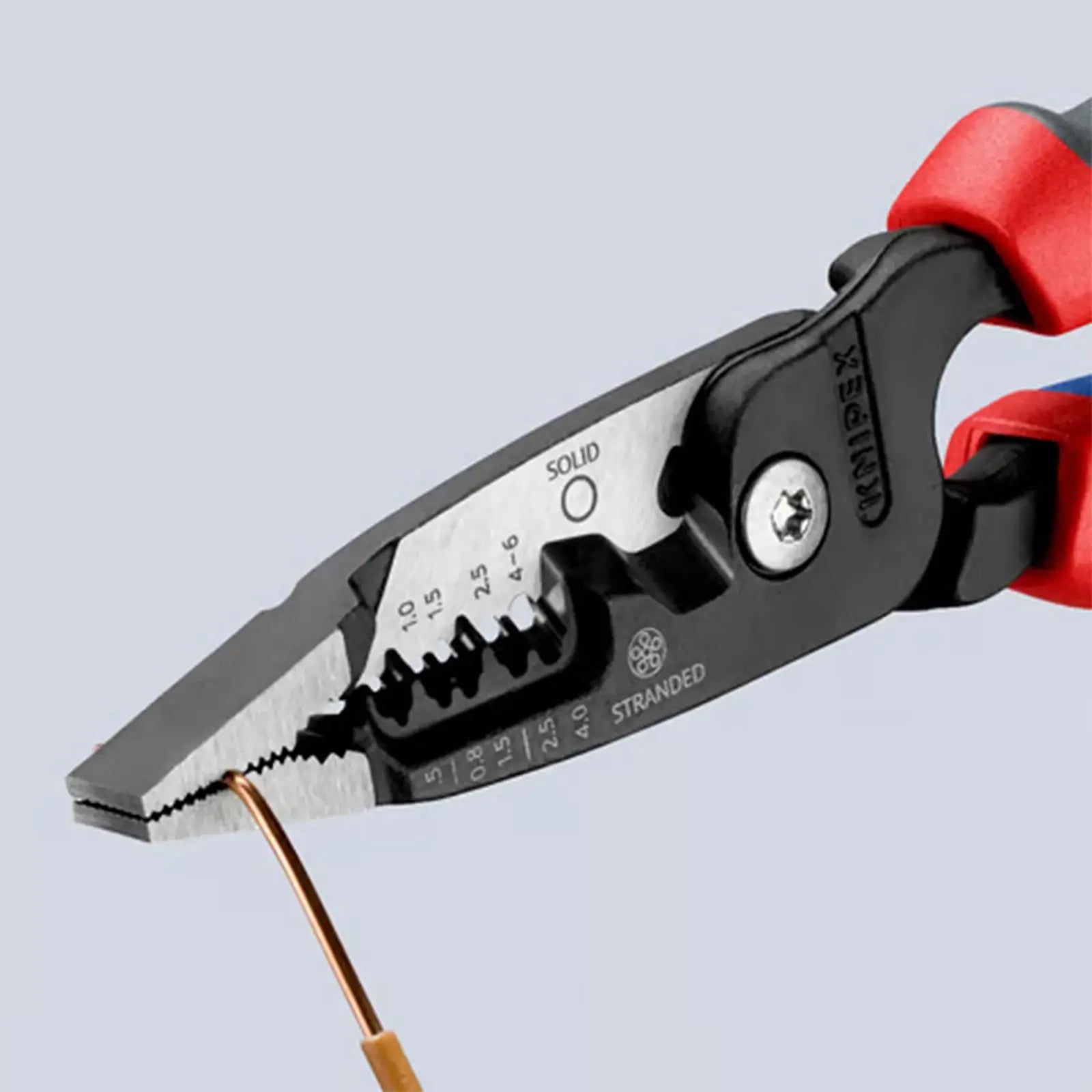 KNIPEX WireStripper Stripping Pliers 200mm Metric Version with Comfort Handles 13 72 200 ME White Rose Tools