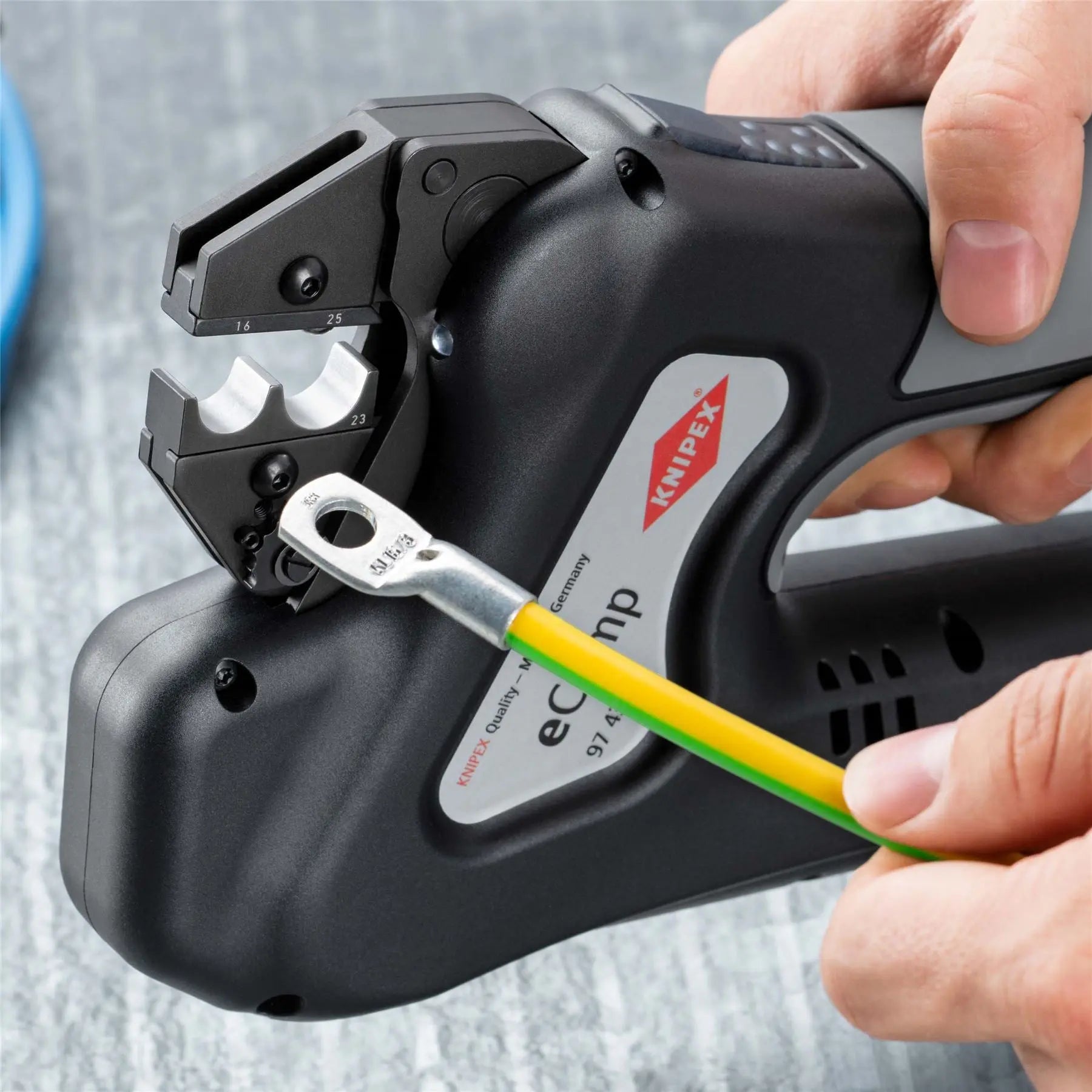 KNIPEX eCrimp Mechanical Crimp System Pliers for Exchangeable Crimping Dies 97 43 E White Rose Tools