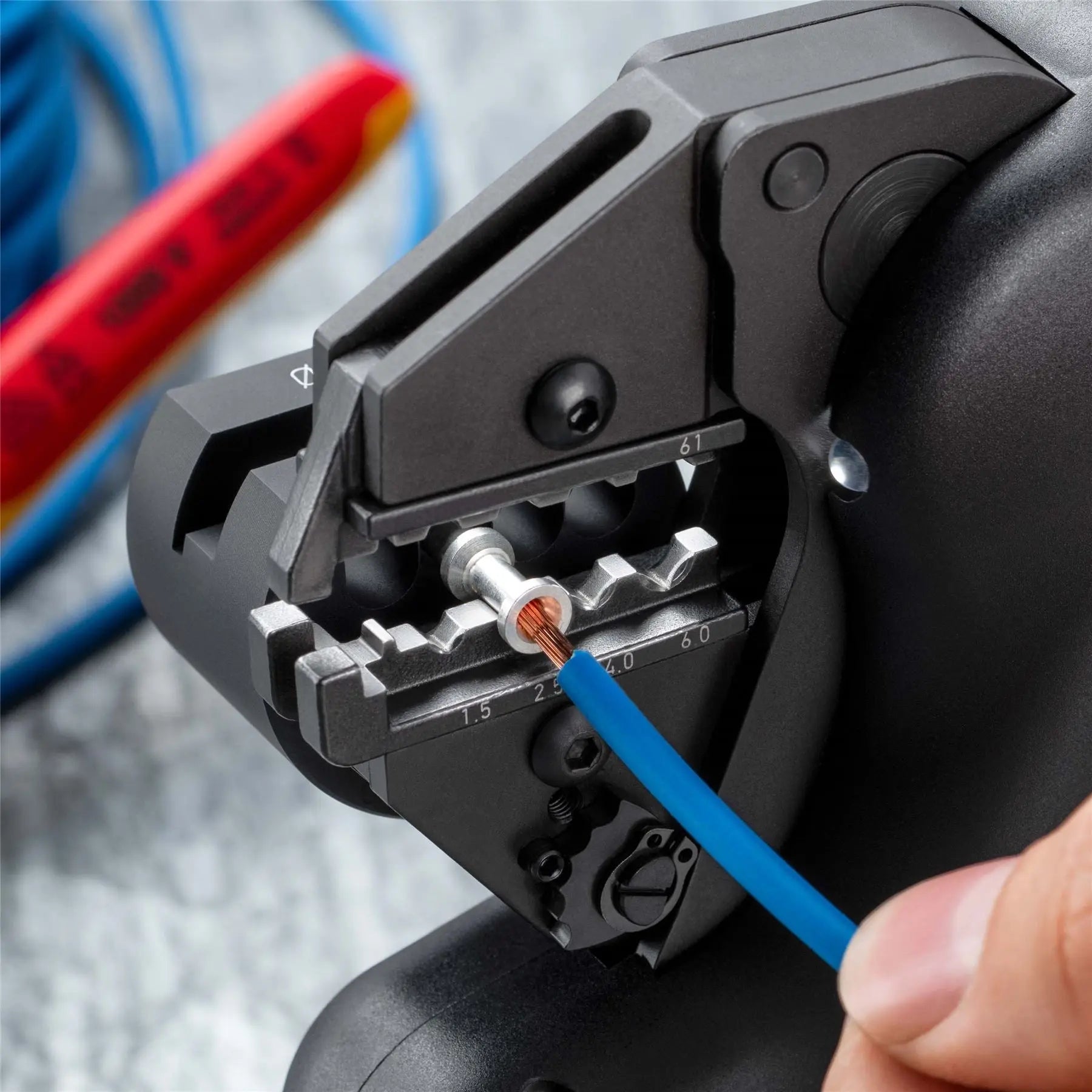 KNIPEX eCrimp Mechanical Crimp System Pliers for Exchangeable Crimping Dies 97 43 E White Rose Tools