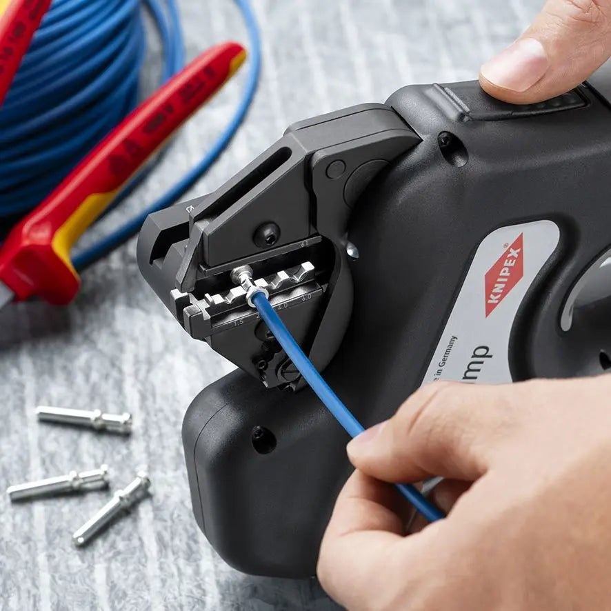 KNIPEX eCrimp Mechanical Crimp System Pliers for Exchangeable Crimping Dies 97 43 E White Rose Tools
