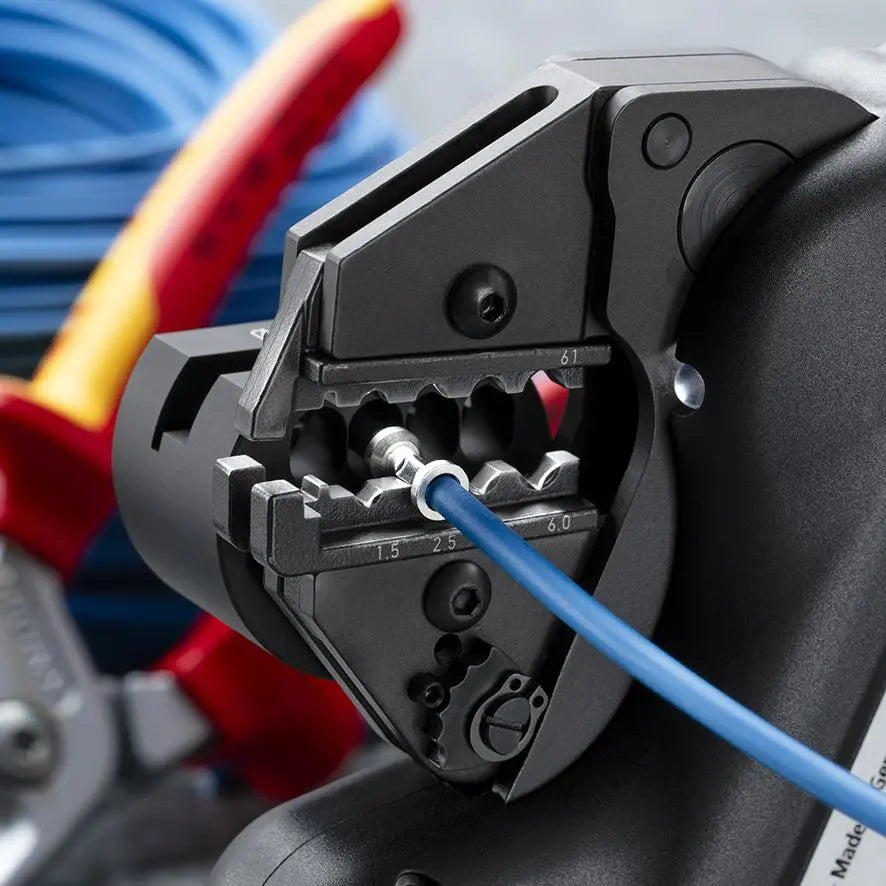 KNIPEX eCrimp Mechanical Crimp System Pliers for Exchangeable Crimping Dies 97 43 E White Rose Tools