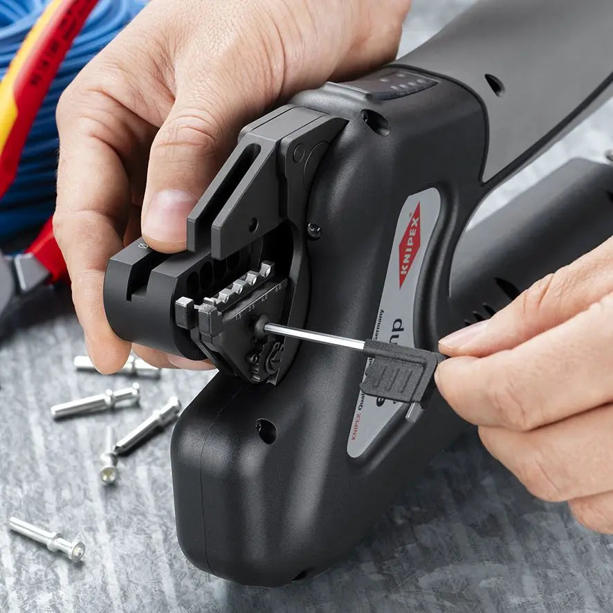 KNIPEX eCrimp Mechanical Crimp System Pliers for Exchangeable Crimping Dies 97 43 E White Rose Tools