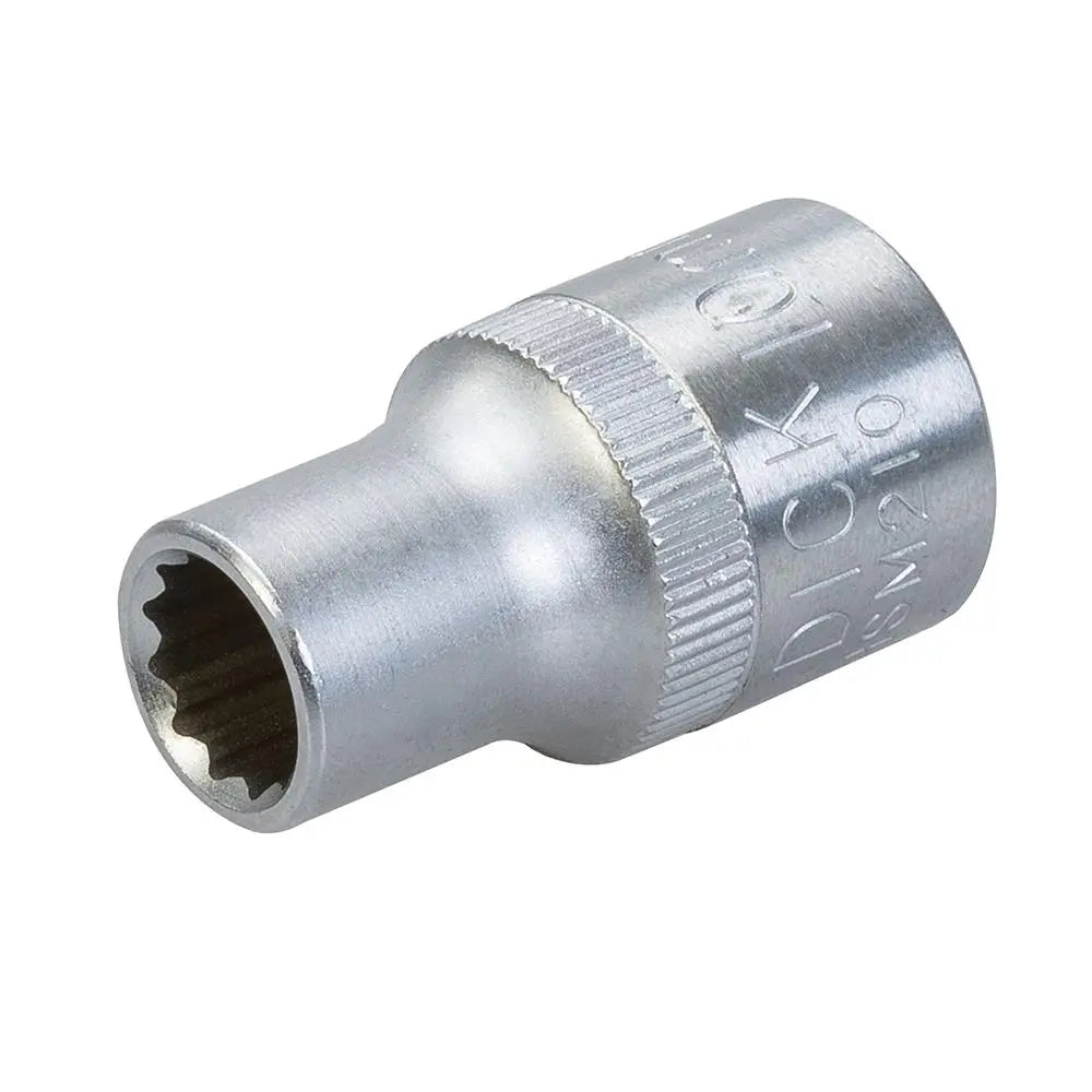 King Dick Socket SD 1/2" Metric 12pt 10mm HSM210 White Rose Tools