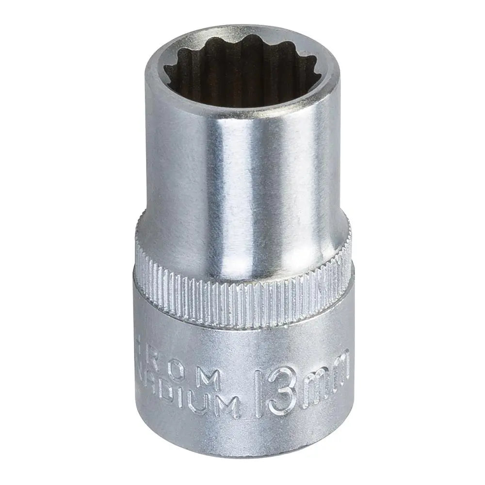 King Dick Socket SD 1/2" Metric 12pt 13mm HSM213 White Rose Tools