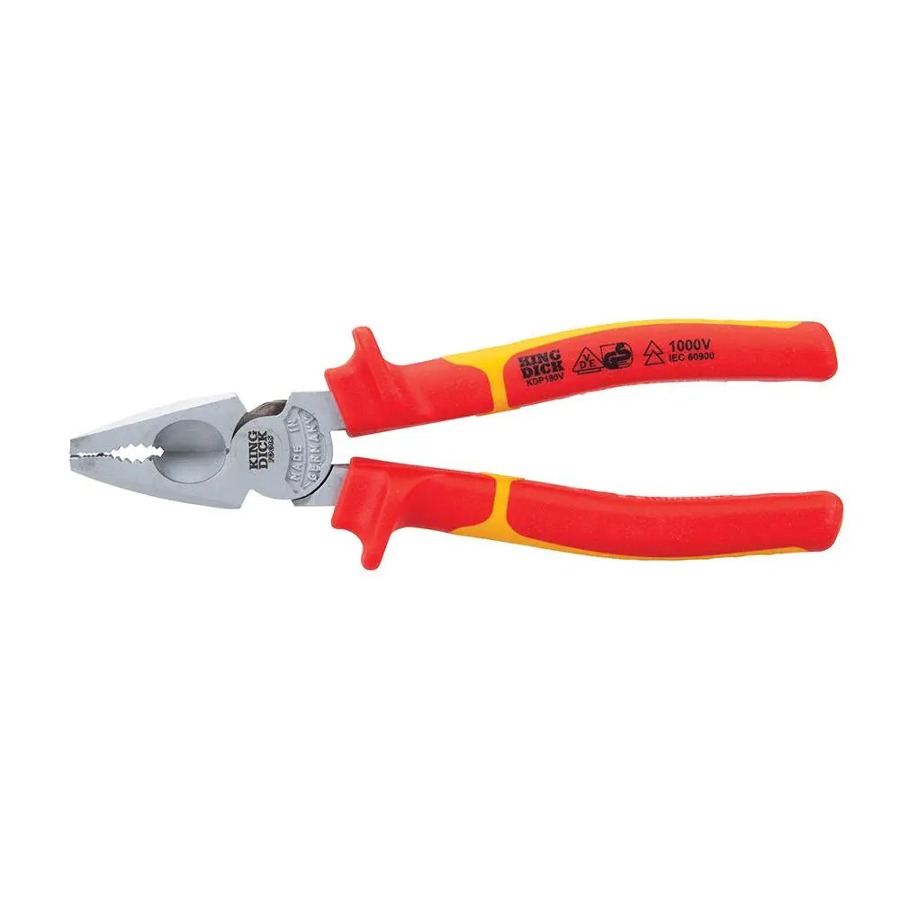 King Dick VDE Combination Pliers 180mm KDP180V  White Rose Tools