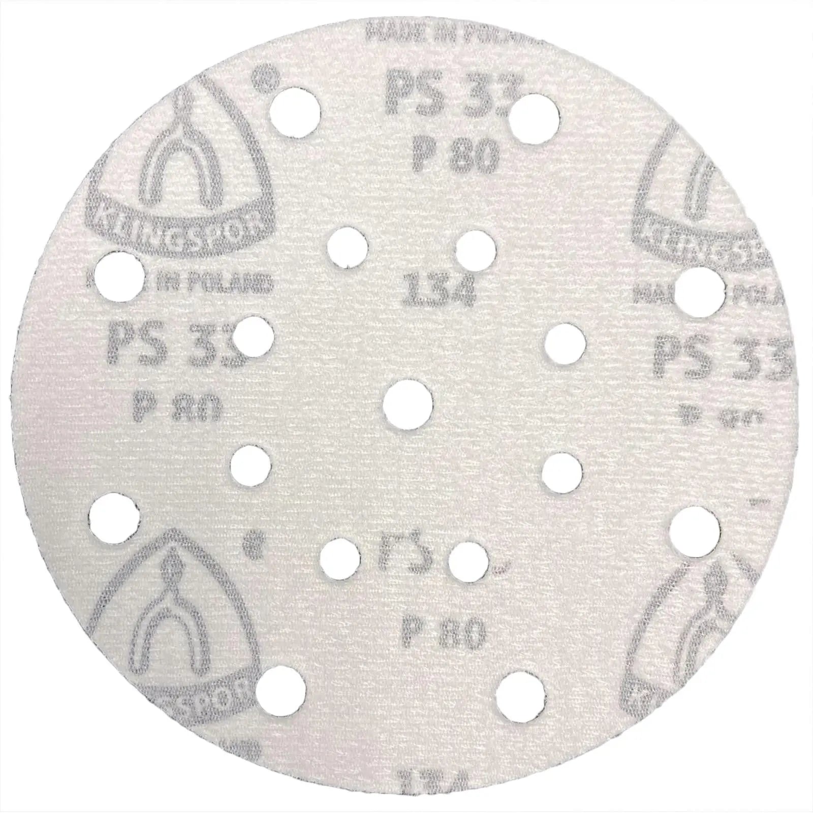 Klingspor Hook and Loop Sanding Discs 150mm PS33 17 Holes GLS51 40-400 Grit - Choose Grit  White Rose Tools