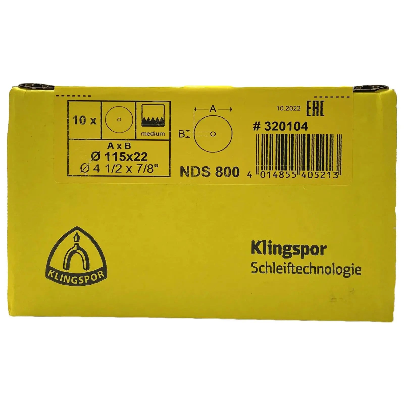 Klingspor Non Woven Web Discs for Metals Stainless Steel Like Scotch Brite 115mm  White Rose Tools