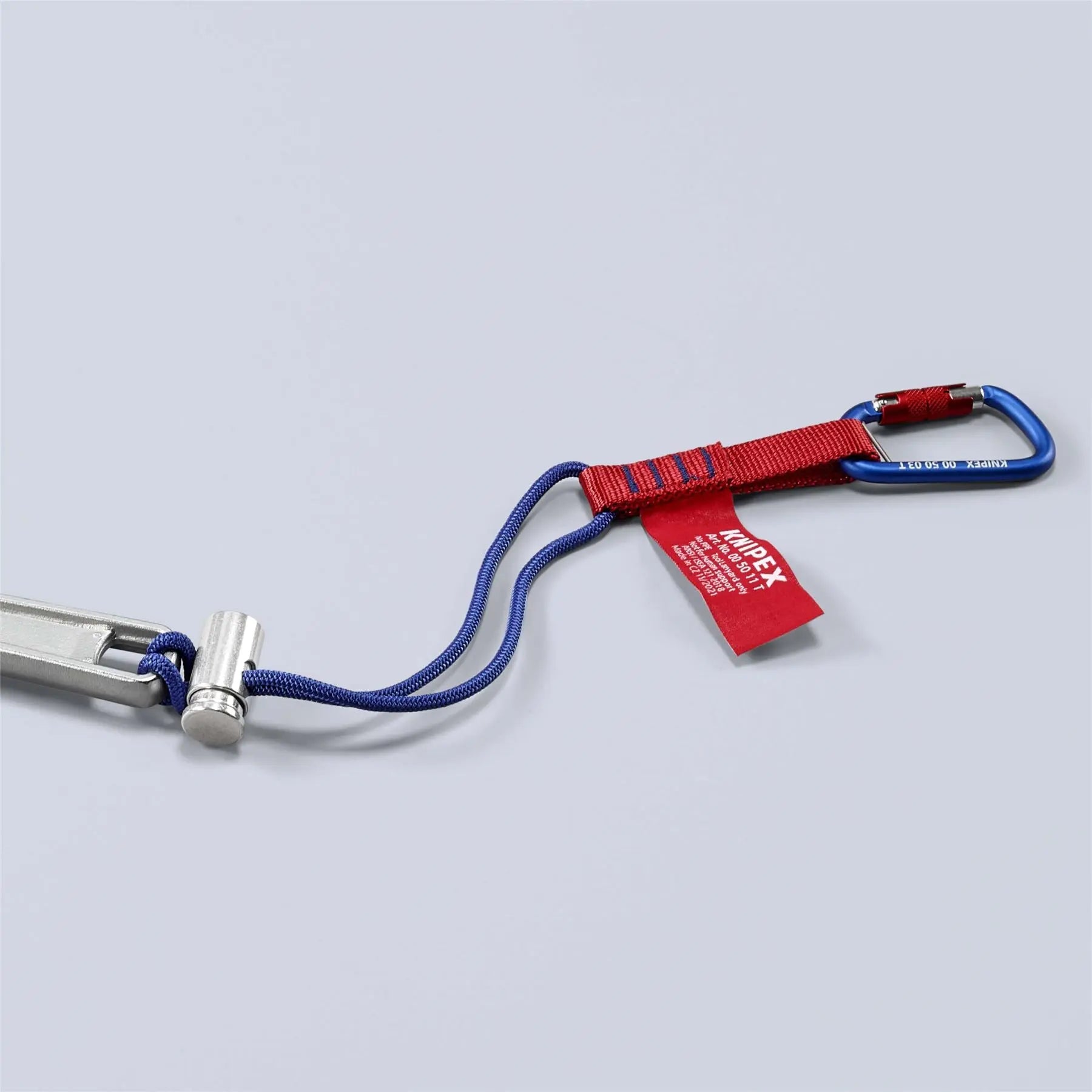 Knipex Adapter Straps with Fixated Carabiner for Tethered Tool Range 00 50 13 T BK White Rose Tools