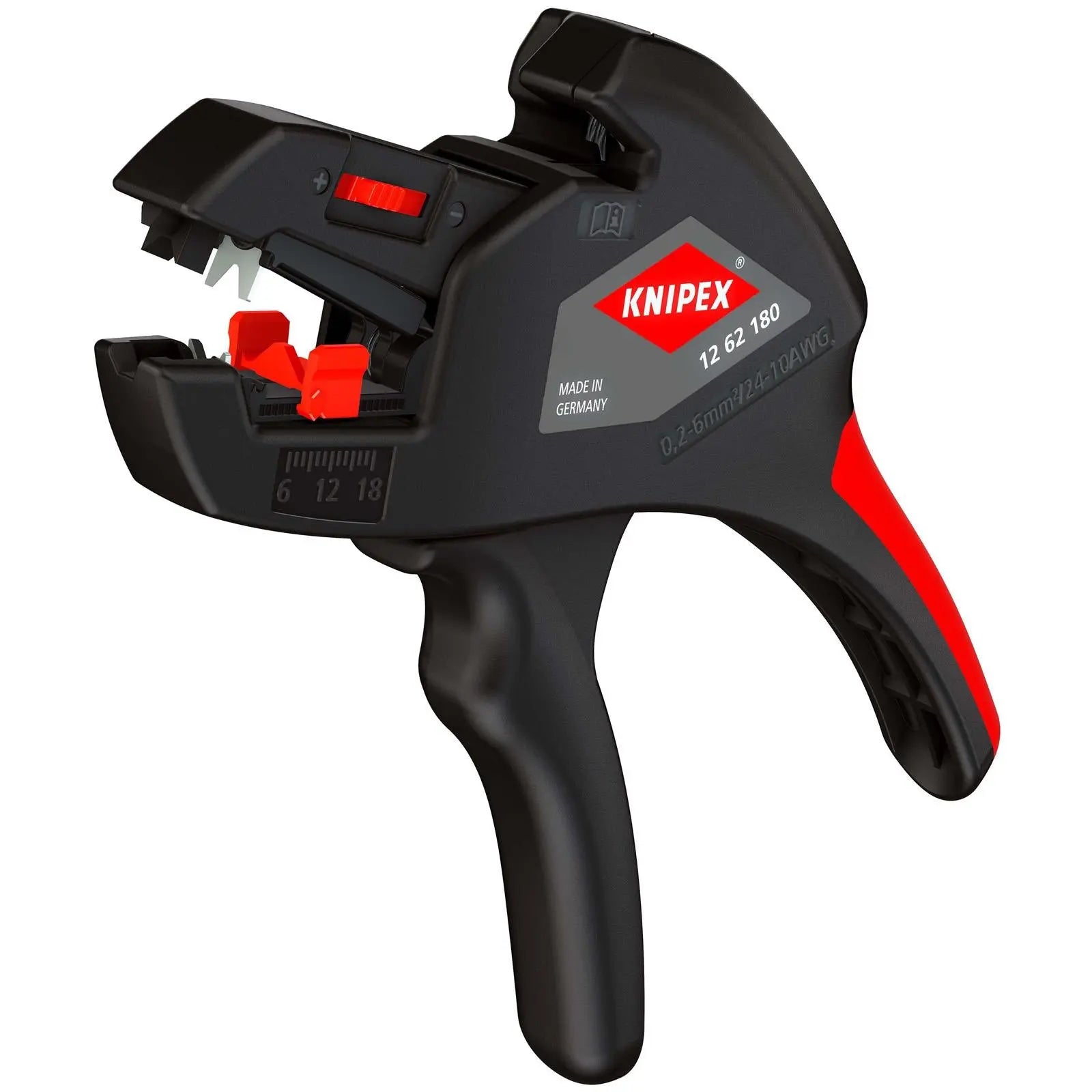 Knipex Automatic Insulation Wire Stripper 180mm Self Adjusting 12 62 180 White Rose Tools