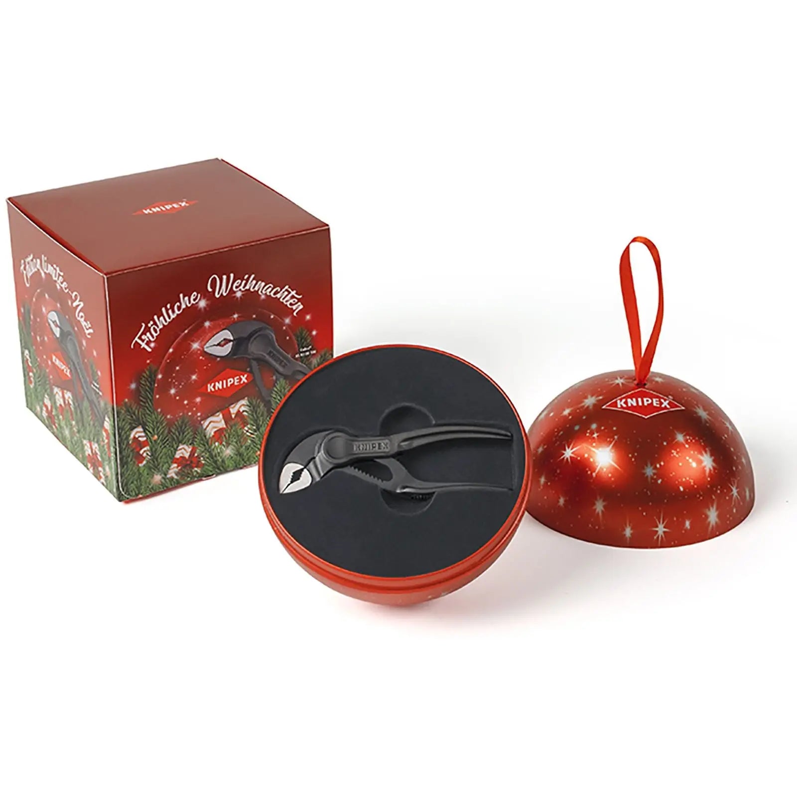 Knipex Christmas Bauble Cobra XS Pliers 100mm 87 00 100 XMAS-00  White Rose Tools