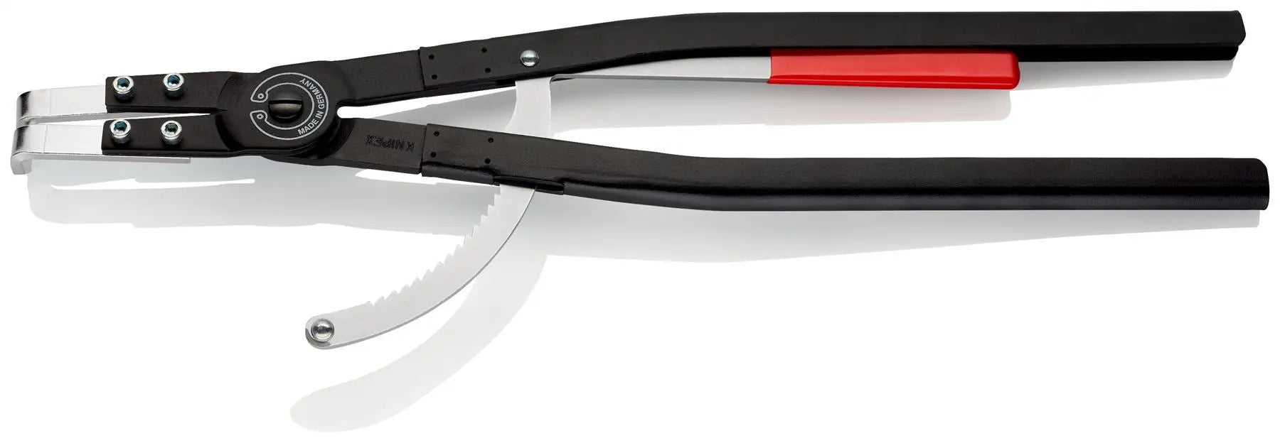 Knipex Circlip Pliers for Internal Circlips in Bore Holes 90 Degree Angled Tips 590mm 44 20 J51 White Rose Tools