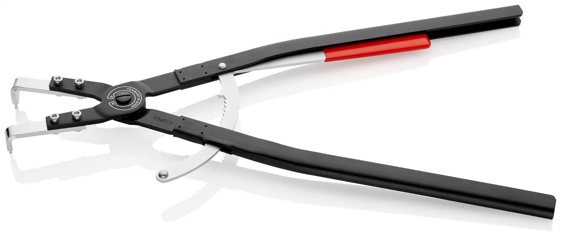 Knipex Circlip Pliers for Internal Circlips in Bore Holes 90 Degree Angled Tips 590mm 44 20 J51 White Rose Tools
