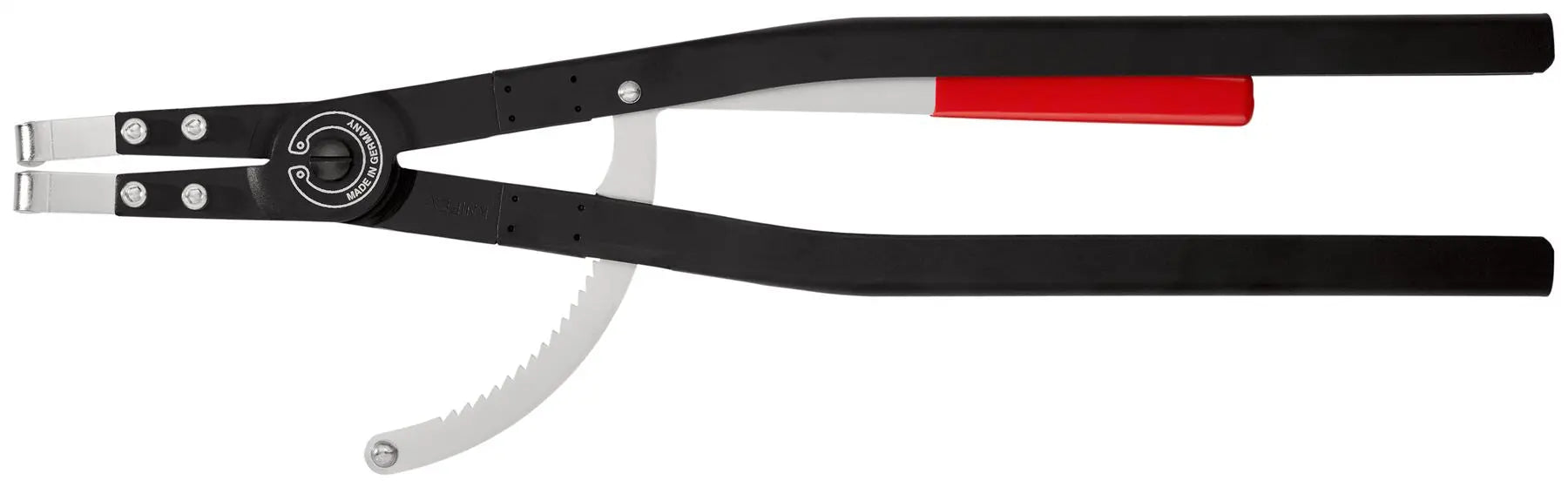 Knipex Circlip Pliers for Internal Circlips in Bore Holes 90 Degree Angled Tips 590mm 44 20 J51 White Rose Tools