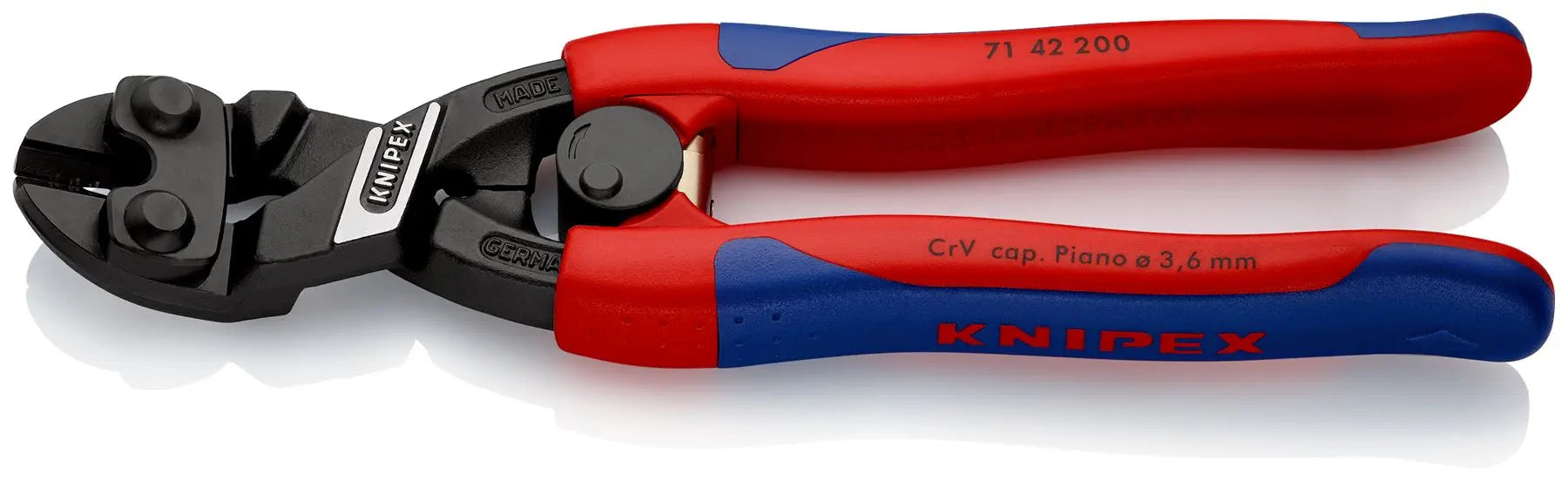 Knipex Cobolt Compact Bolt Cutters Cutting Pliers 200mm Multi Component Grips 71 42 200