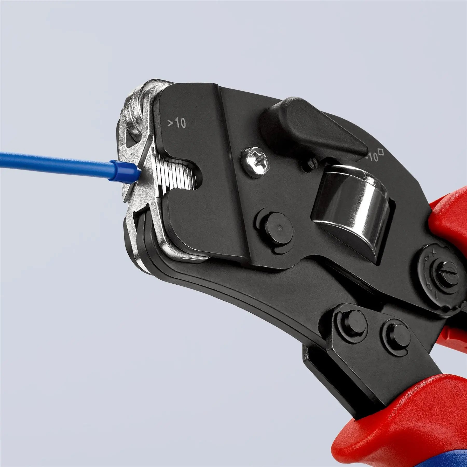 Knipex Crimping Pliers Self Adjusting for Wire Ferrules with Front Loading Multi Component Grips 97 53 09