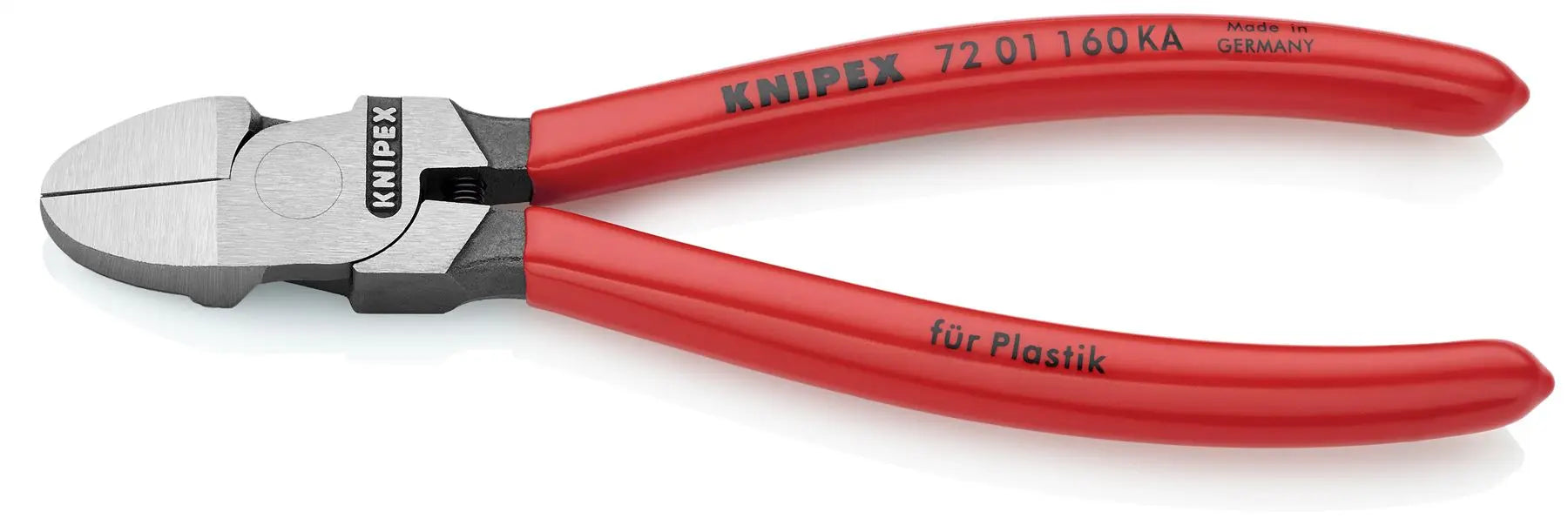 Knipex Diagonal Cutter for Plastics Round Head Pliers 160mm 72 01 160 KA