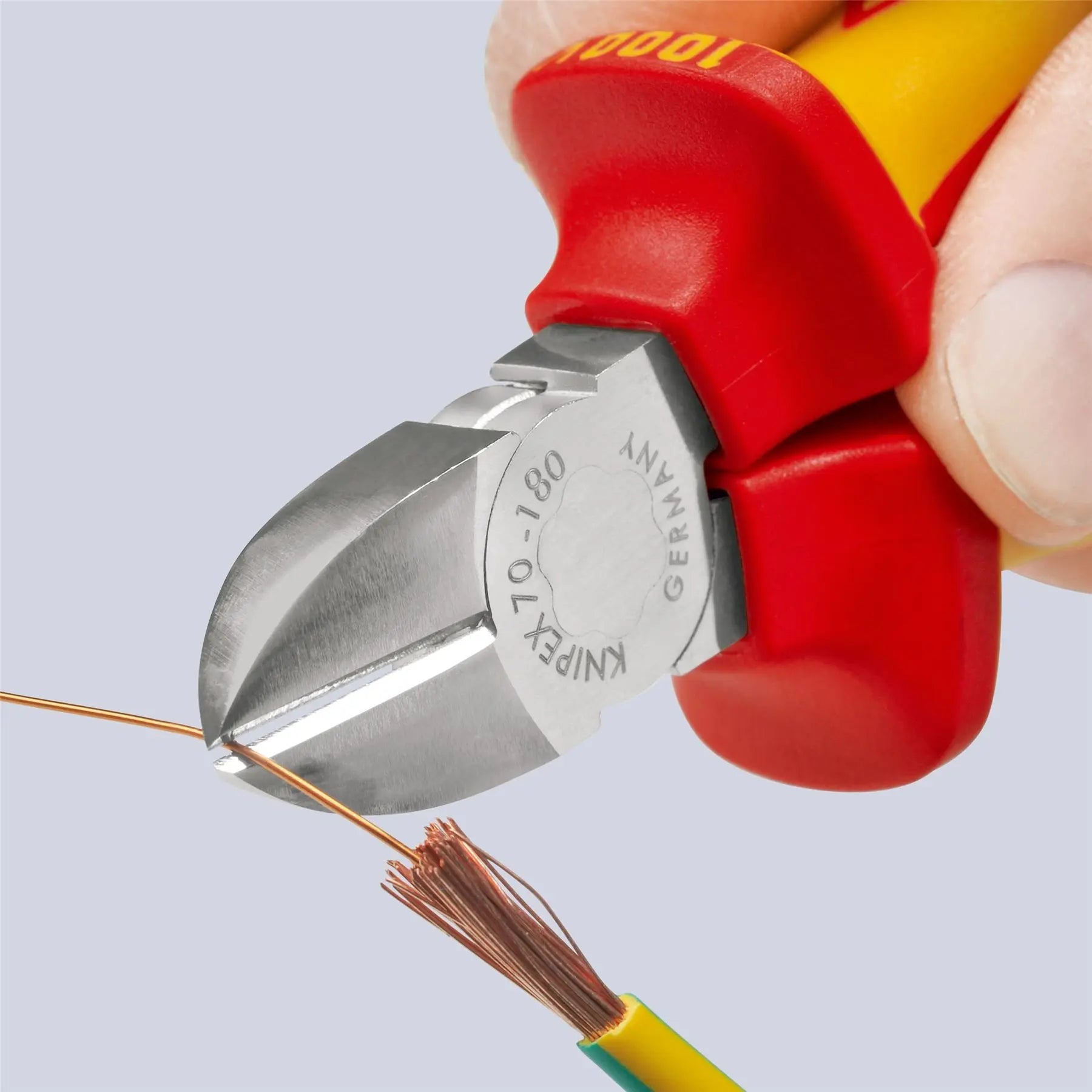 Knipex Diagonal Cutting Pliers 180mm VDE Insulated 70 06 180