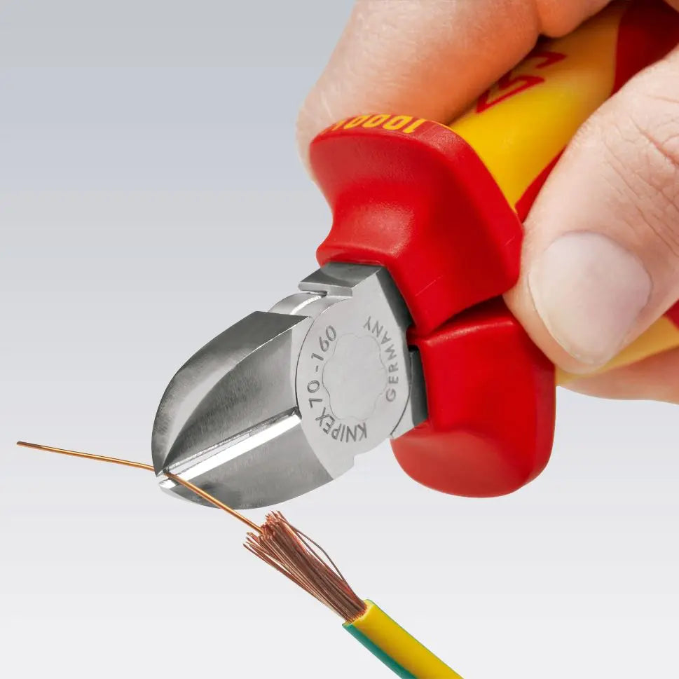 Knipex Diagonal Cutting Pliers 180mm VDE Insulated 70 06 180