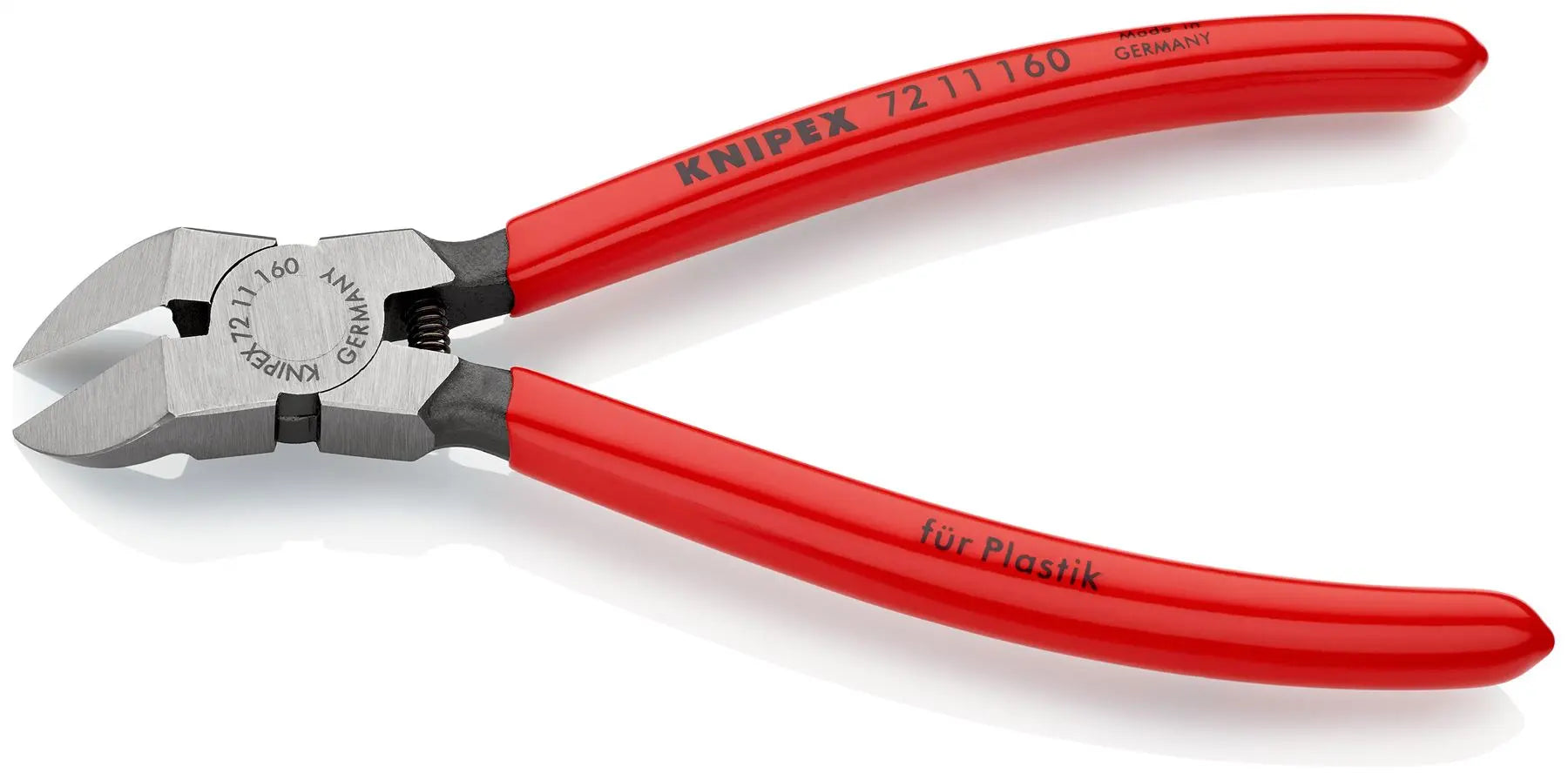 Knipex Diagonal Side Cutters for Plastics 160mm 45° Cutting Pliers Grips 72 11 160
