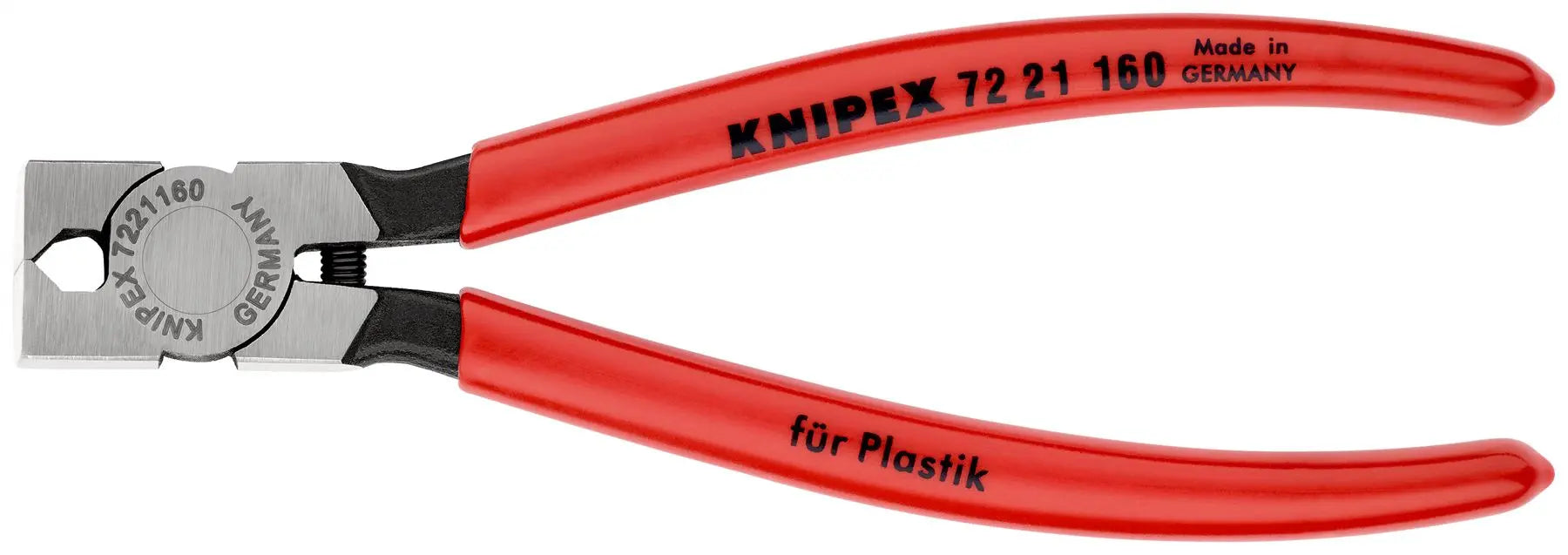 Knipex Diagonal Side Cutters for Plastics 160mm 85° Cutting Pliers Grips 72 21 160