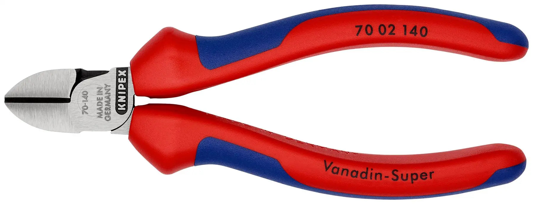 Knipex Diagonal Side Cutting Pliers 140mm Multi Component Grips 70 02 140