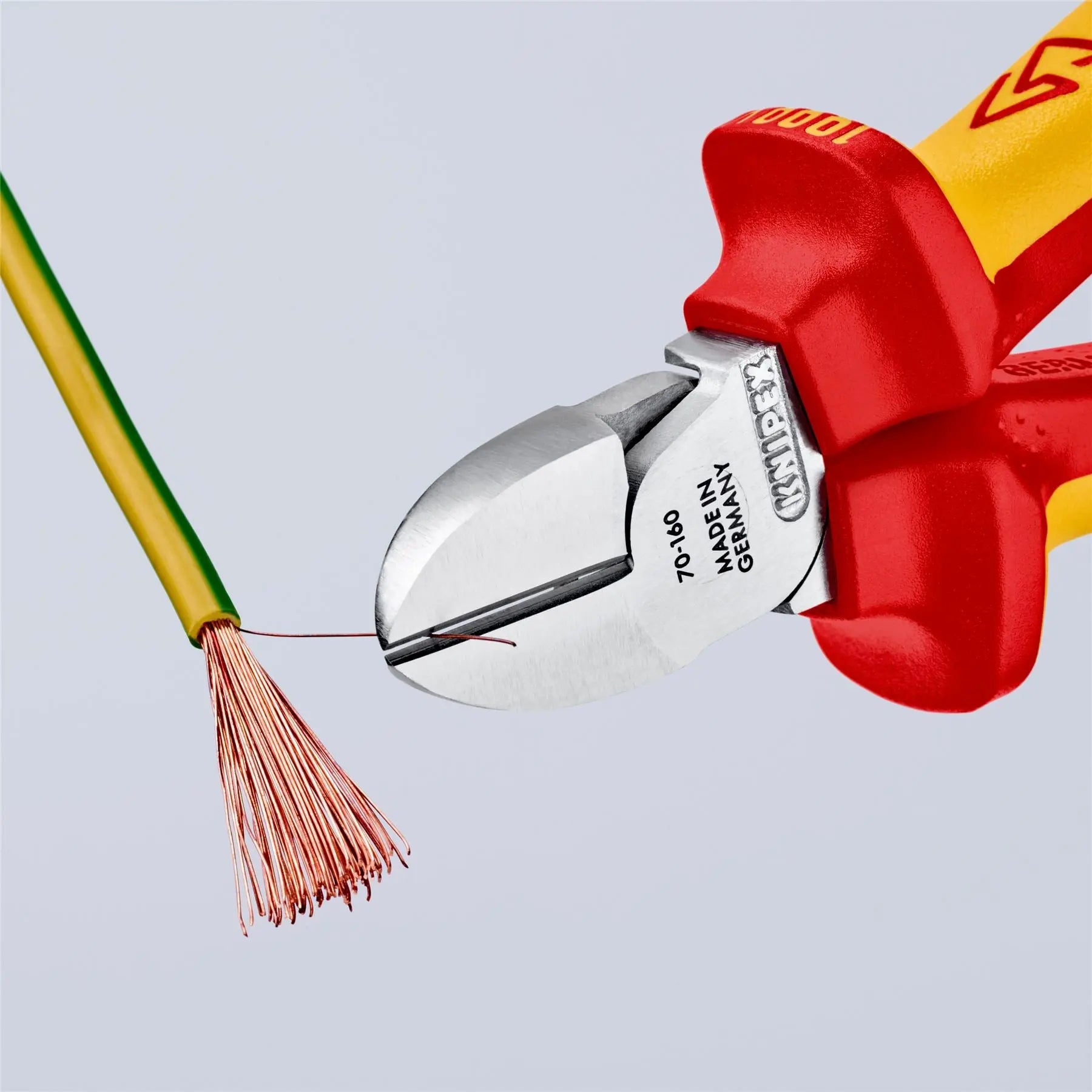 Knipex Diagonal Side Cutting Pliers 160mm VDE Insulated 70 06 160