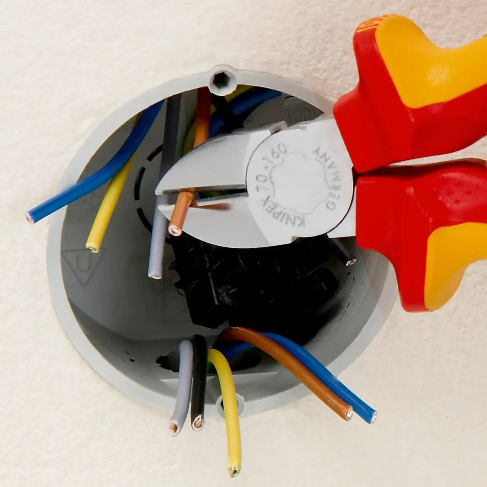 Knipex Diagonal Side Cutting Pliers 160mm VDE Insulated 70 06 160