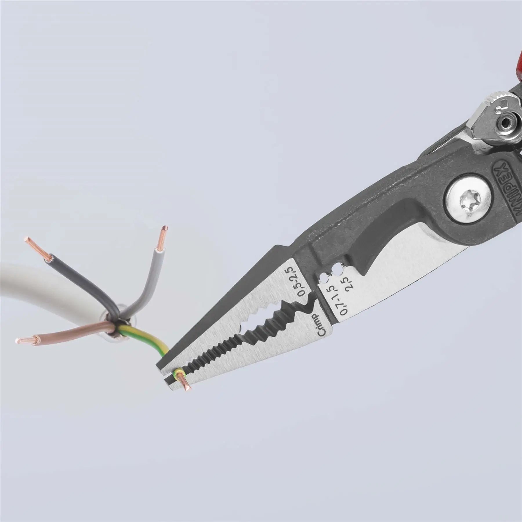 Knipex Electrical Installation Pliers with Multi Component Grips 200mm 13 92 200 White Rose Tools