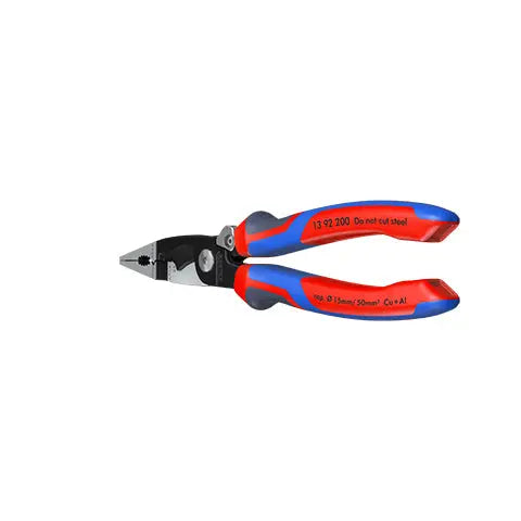 Knipex Electrical Installation Pliers with Multi Component Grips 200mm 13 92 200 White Rose Tools