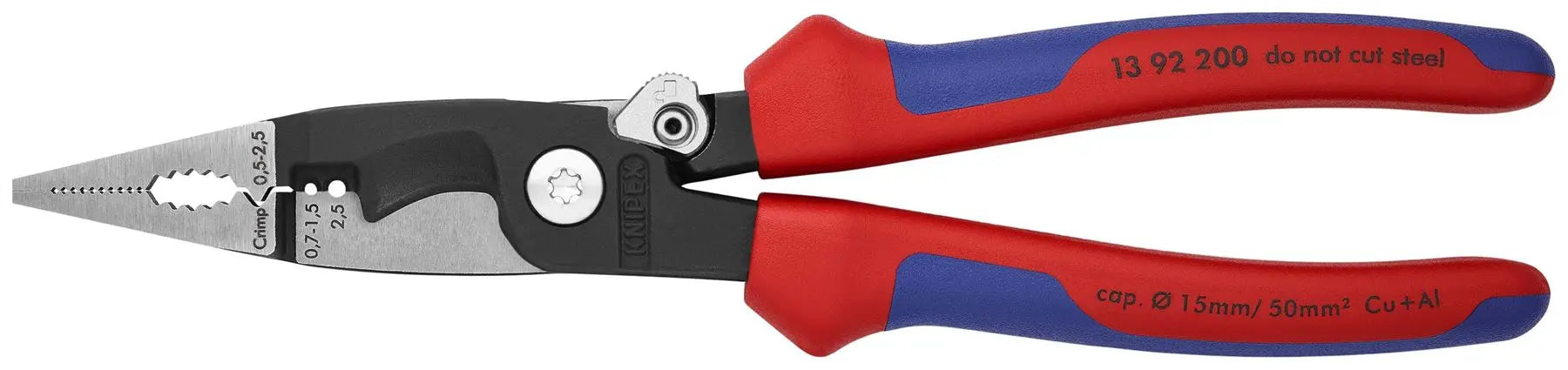 Knipex Electrical Installation Pliers with Multi Component Grips 200mm 13 92 200
