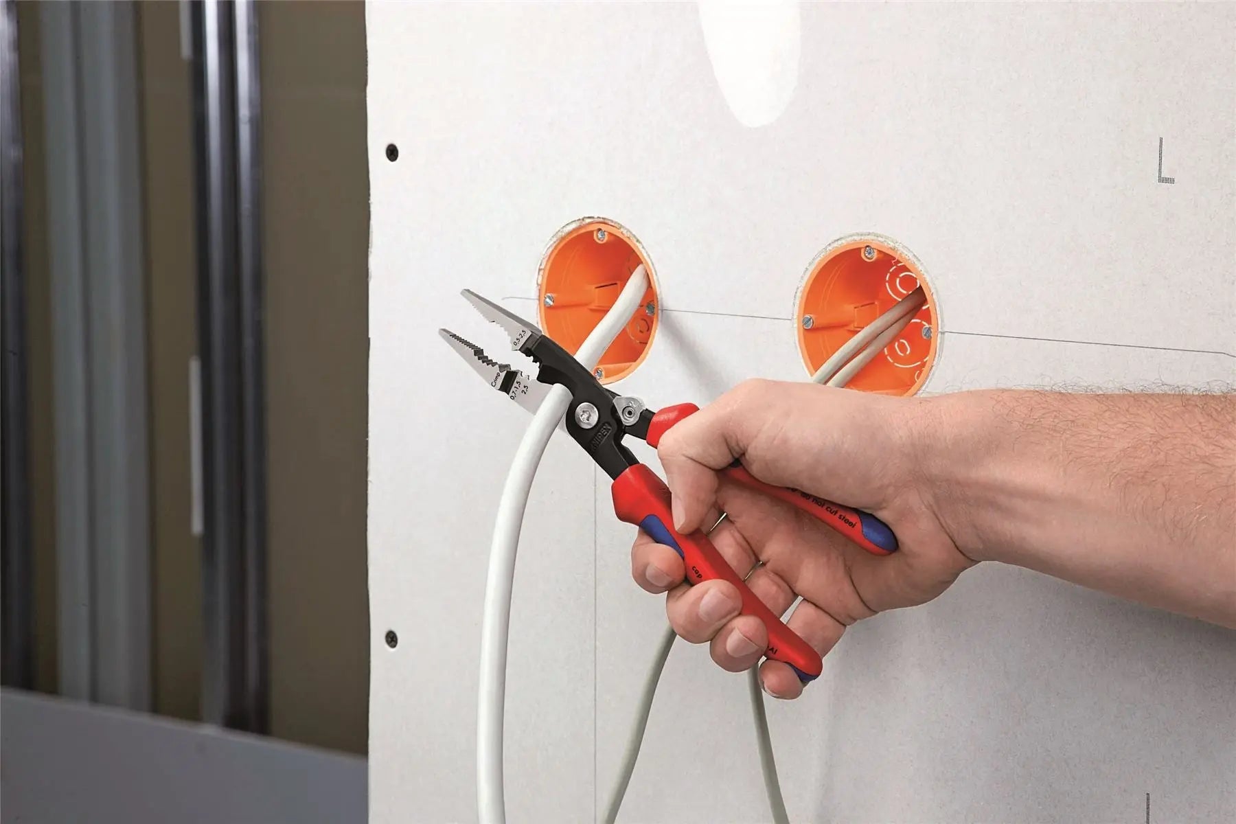 Knipex Electrical Installation Pliers with Multi Component Grips 200mm 13 92 200