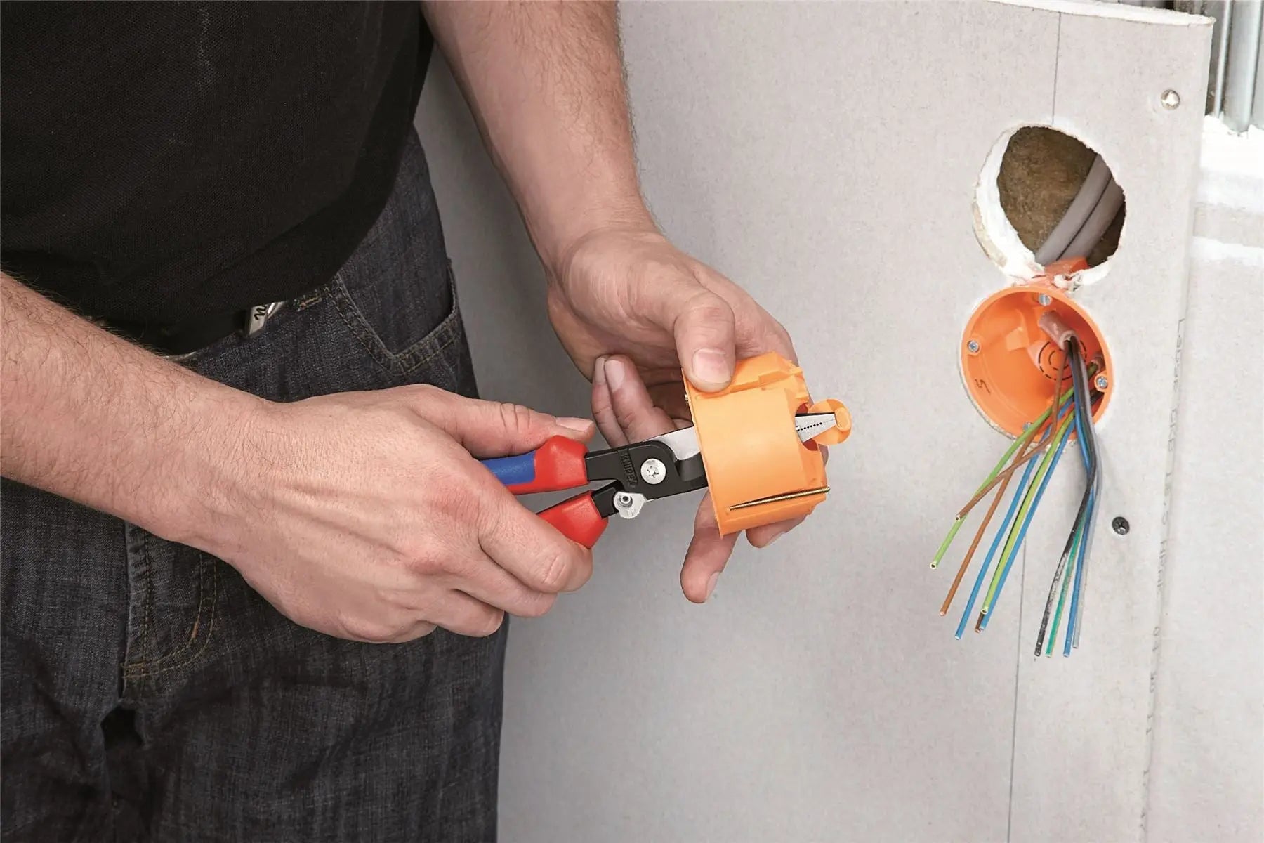 Knipex Electrical Installation Pliers with Multi Component Grips 200mm 13 92 200