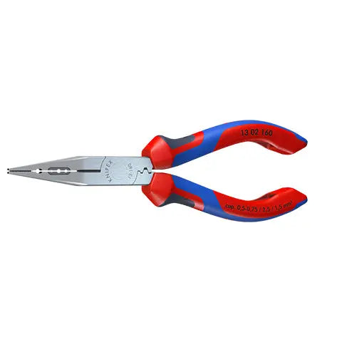 Knipex Electricians Pliers 160mm for Cable Work Multi Component Grips Black Atramentized 13 02 160 White Rose Tools