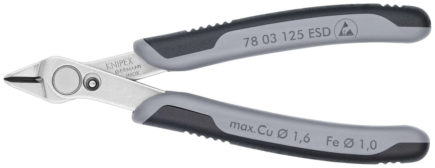 Knipex Electronic Super Knips 125mm ESD Electrostatic Discharge Fine Cutting Pliers 78 03 125 ESD