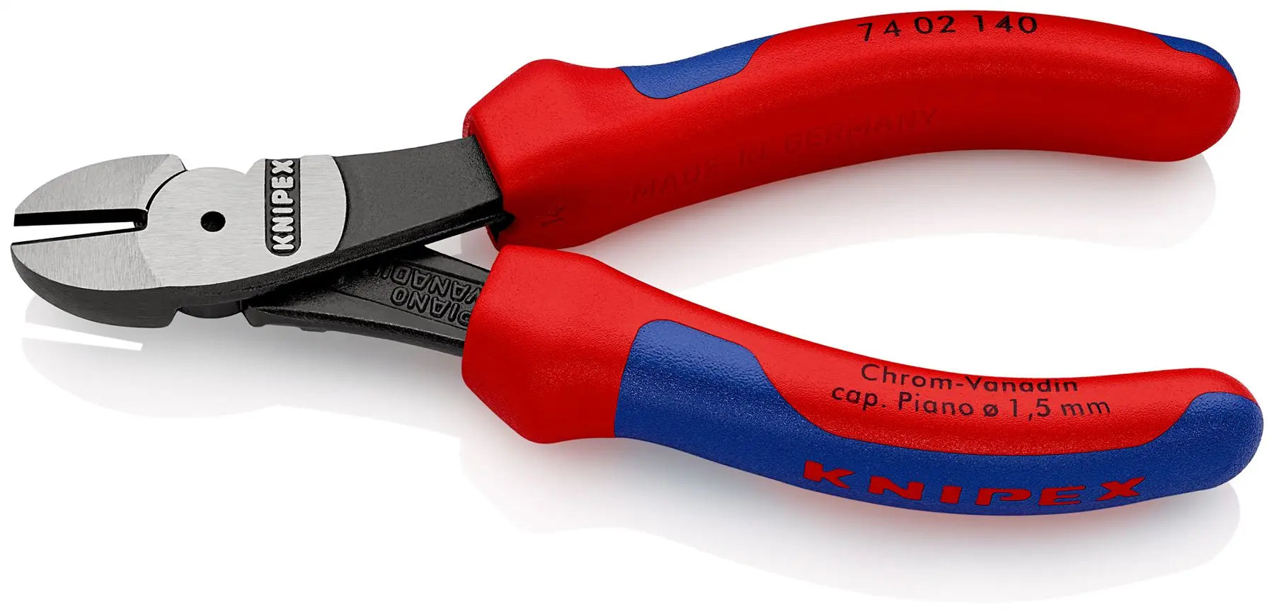 Knipex High Leverage Diagonal Cutter Multi-Component Grips Black Atramentized 140mm