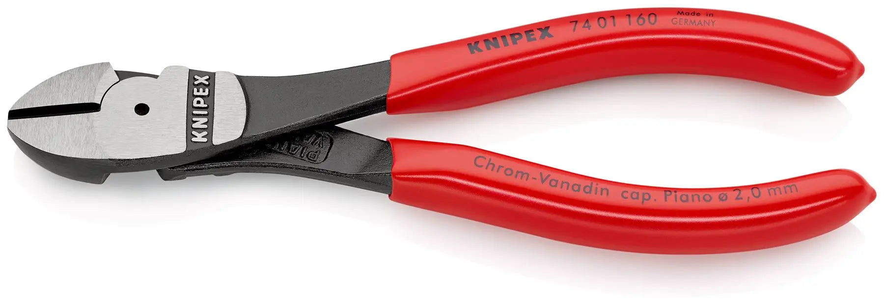 Knipex High Leverage Diagonal Side Cutting Pliers 160mm 74 01 160