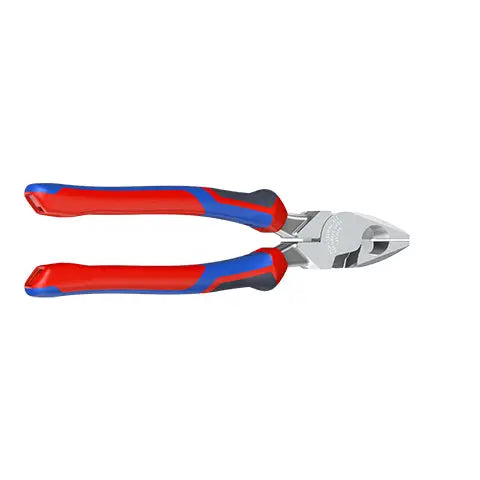 Knipex Linemans Pliers American Style 240mm Multi Component Grips Chrome Plated 09 05 240 White Rose Tools