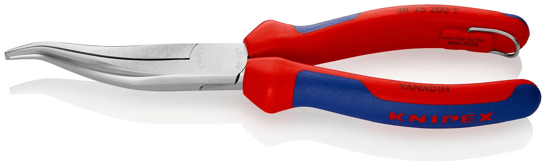 Knipex Mechanics Pliers 200mm Multi Component Grips with Tether Point 38 35 200 T