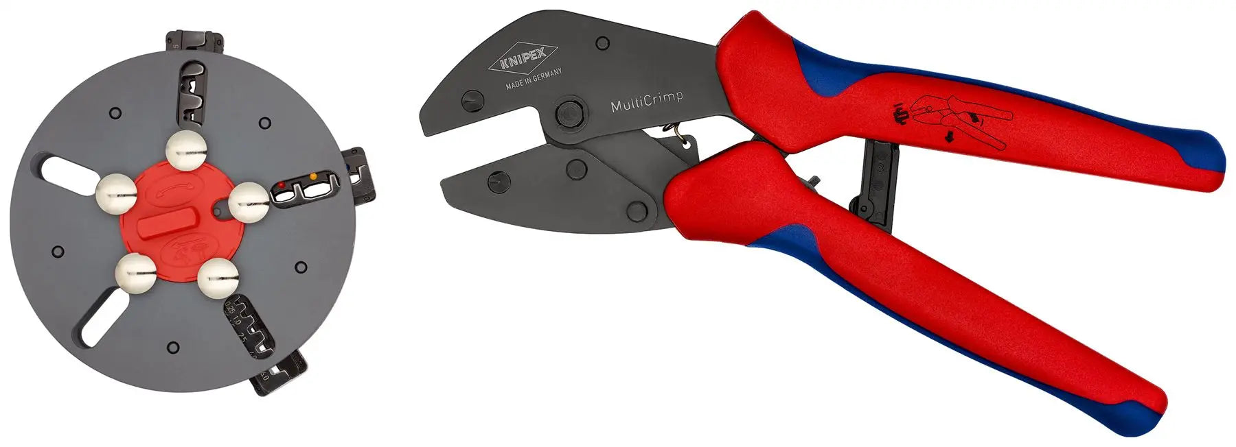 Knipex MultiCrimp 250mm Lever Action Crimping Pliers with Changer Magazine 97 33 01