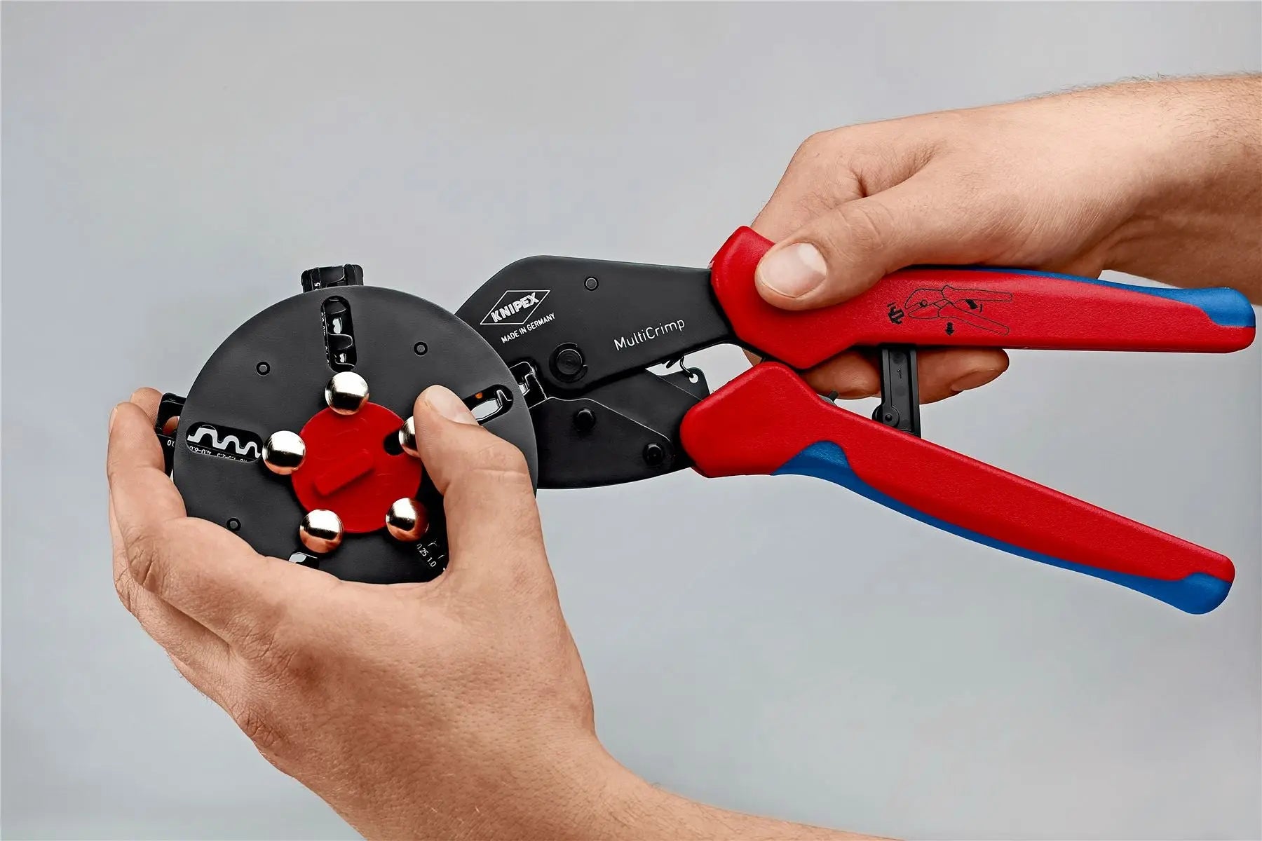 Knipex MultiCrimp 250mm Lever Action Crimping Pliers with Changer Magazine 97 33 01