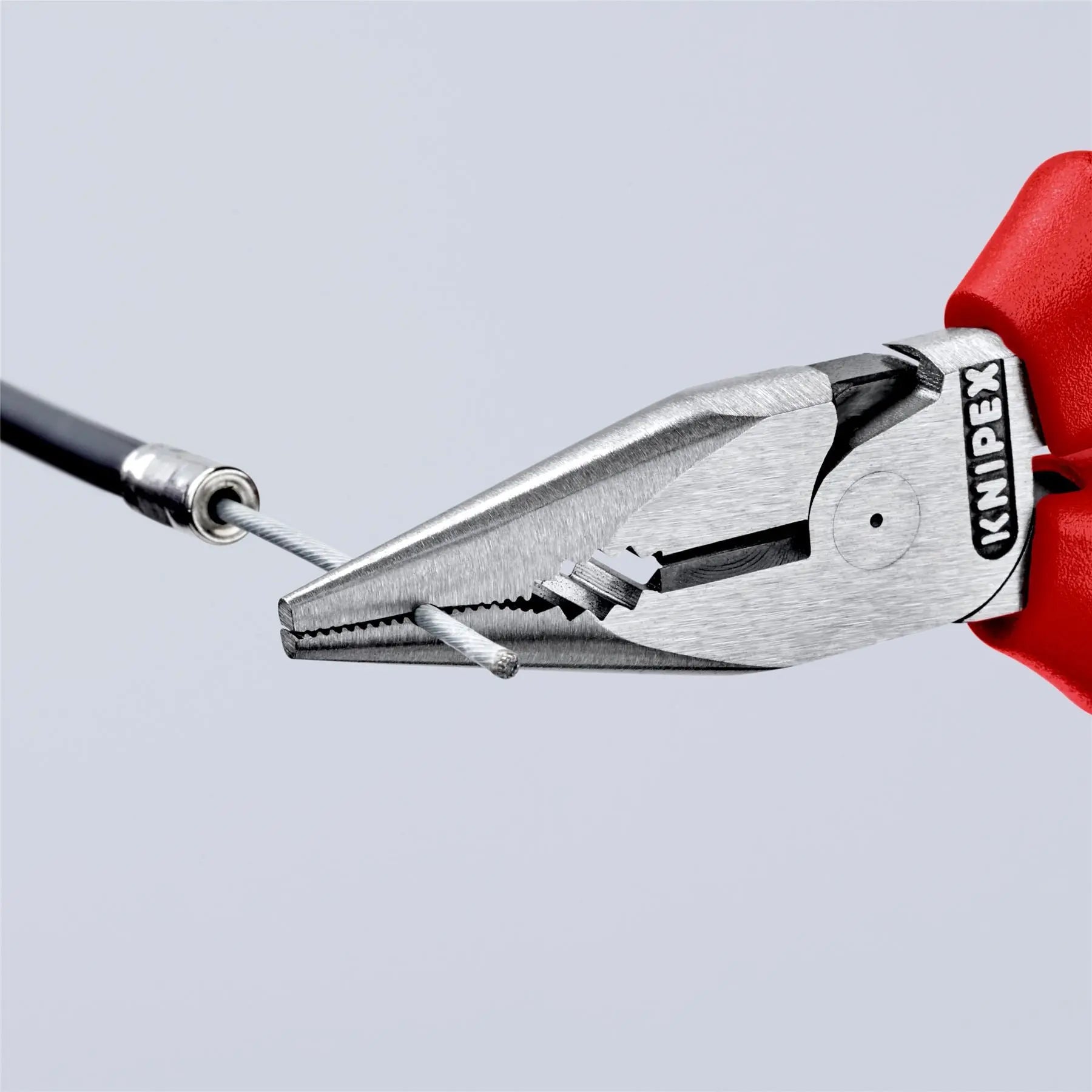 Knipex Needle Nose Combination Pliers 145mm Multi Component Grips 08 22 145