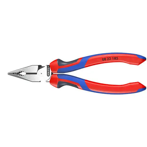 Knipex Needle Nose Combination Pliers 185mm Multi Component Grips 08 22 185 White Rose Tools
