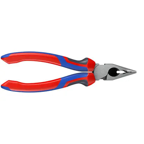 Knipex Needle Nose Combination Pliers 185mm Multi Component Grips 08 22 185 White Rose Tools