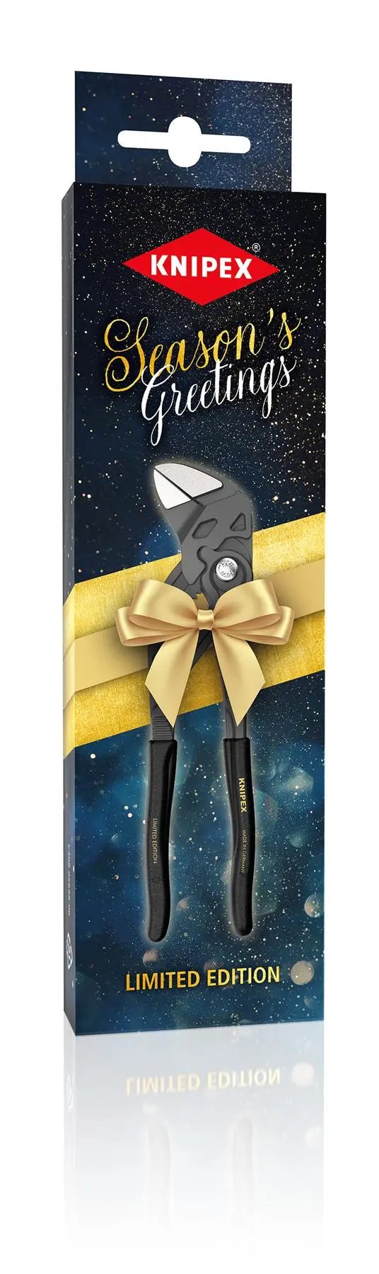 Knipex Pliers Wrench Slip Joint 180mm Limited Edition Christmas 2023 86 01 180 XMAS  White Rose Tools